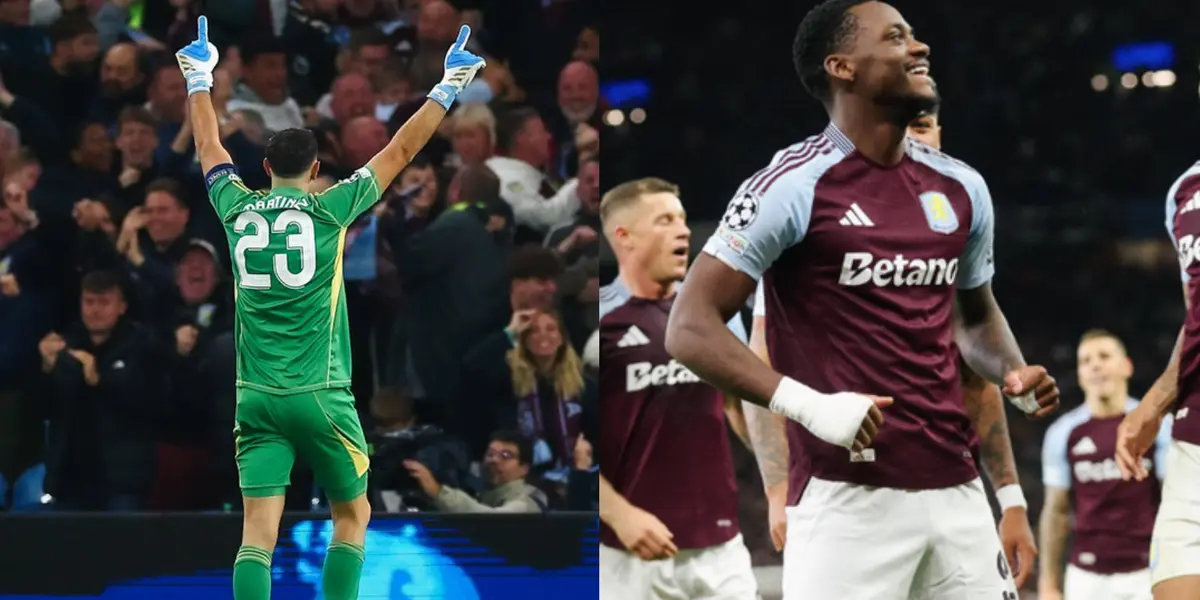 Emiliano Martínez y Jhon Jader Durán Foto: Aston Villa