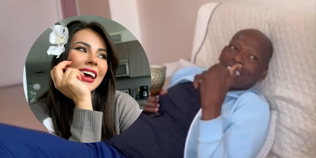 Esperanza Gómez y Faustino Asprilla. Foto: redes de Esperanza Gómez y Faustino Asprilla.