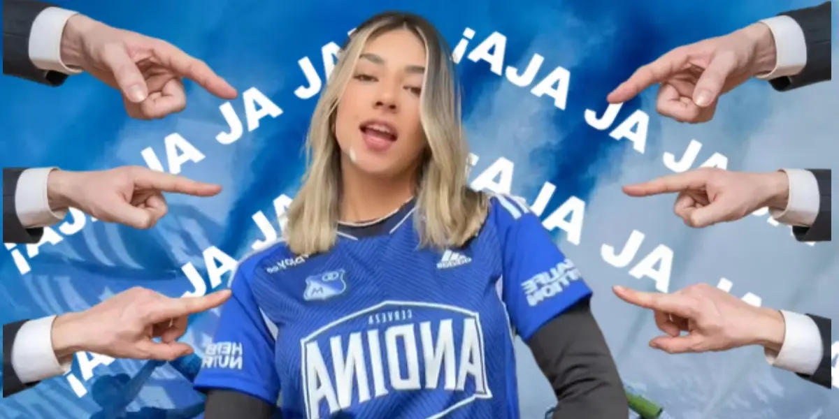 Esta mujer hizo comentarios eufóricos sobre la actitud de los hinchas del 'Embajador'.