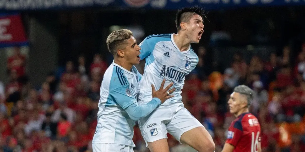 Este es el primer gol del volante desde que regresó a Millonarios.