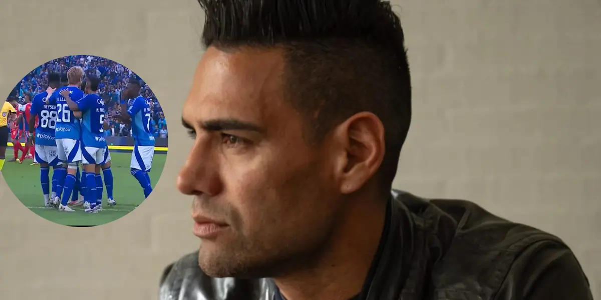 Falcao y la confesión de uno de sus compañeros por su regaño Foto: Falcao y Captura de Win Sports