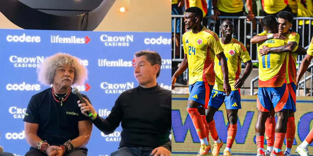 Foto: FCF Twitter / Captura de pantalla Carlos Valderrama Instagram