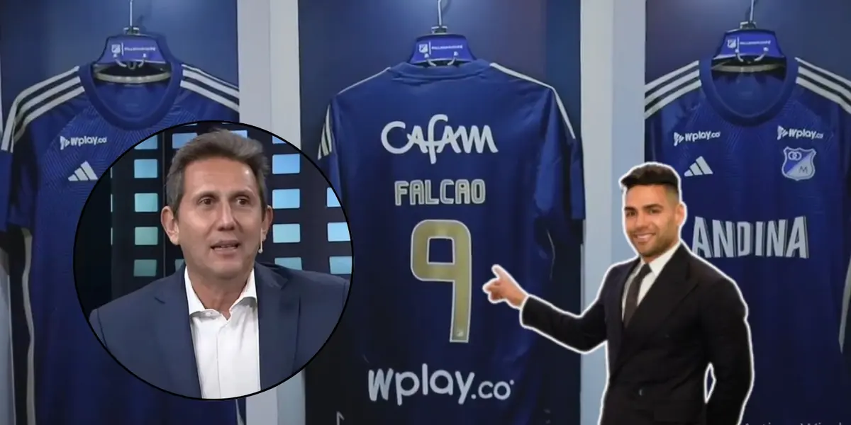 Foto: Urgente 24 / Captura de pantalla Millonarios Twitter / Radamel Falcao Instagram