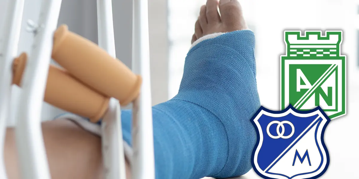 Grave lesión para exjugador de Nacional y Millonarios. Su carrera se complica. Foto: Pexels y Escudoteca