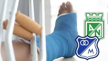 Grave lesión para exjugador de Nacional y Millonarios. Su carrera se complica. Foto: Pexels y Escudoteca