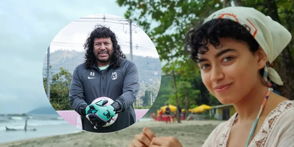 Higuita y Sofía Petro. Foto: redes de Higuita y Sofía Petro.