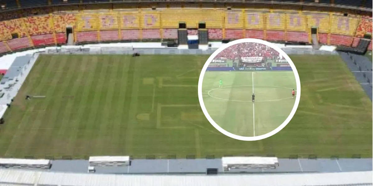 ¡Impecable! La grama de El Campín sorprende tras el show de Maluma Foto: Captura de Win Sports y IDRD