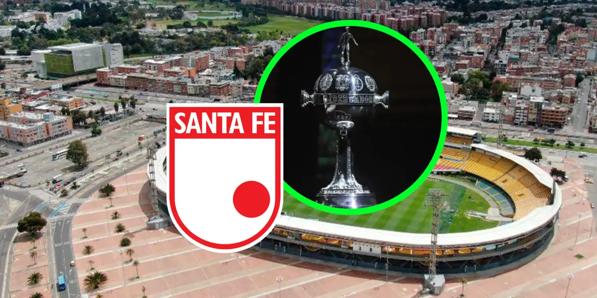 Independiente Santa Fe y Estadio El Campín Foto: IDRD, CONMEBOL y Escudoteca