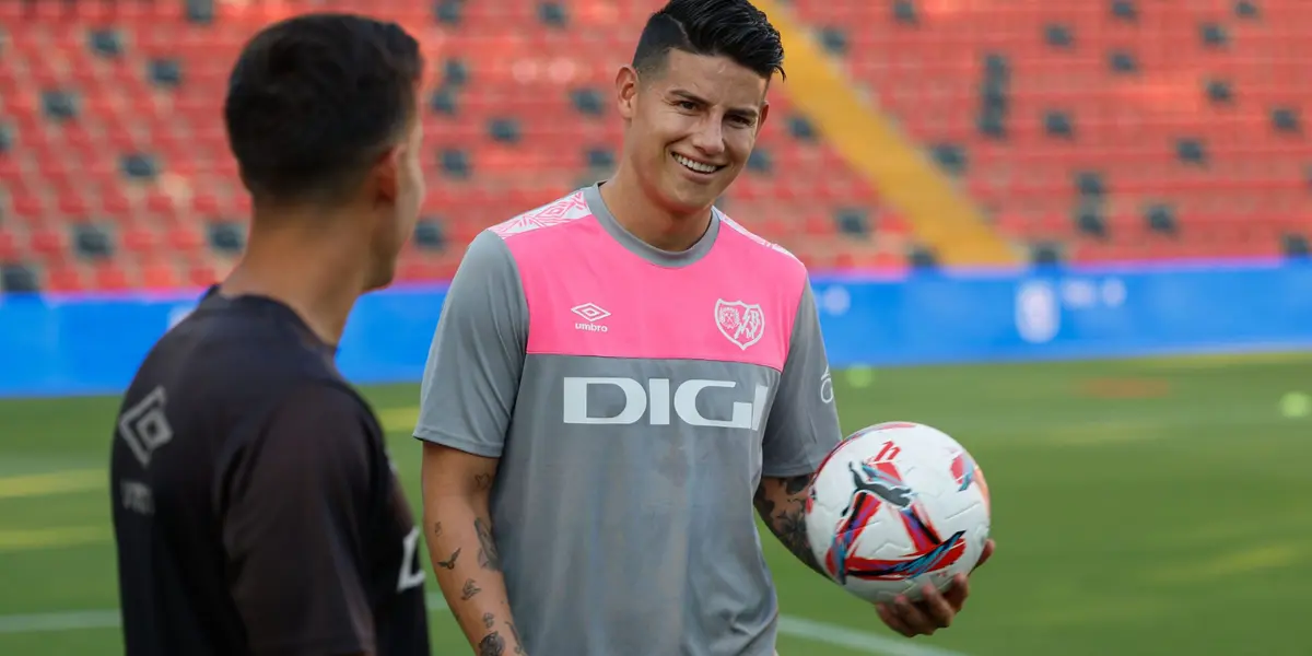 Iñigo Pérez y James Rodríguez Foto: Rayo Vallecano