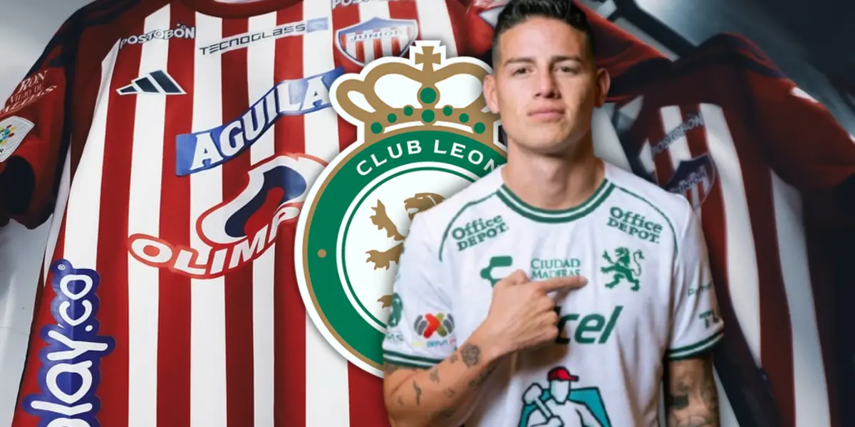 James Rodríguez Foto: Junior FC, Escudoteca y Club León