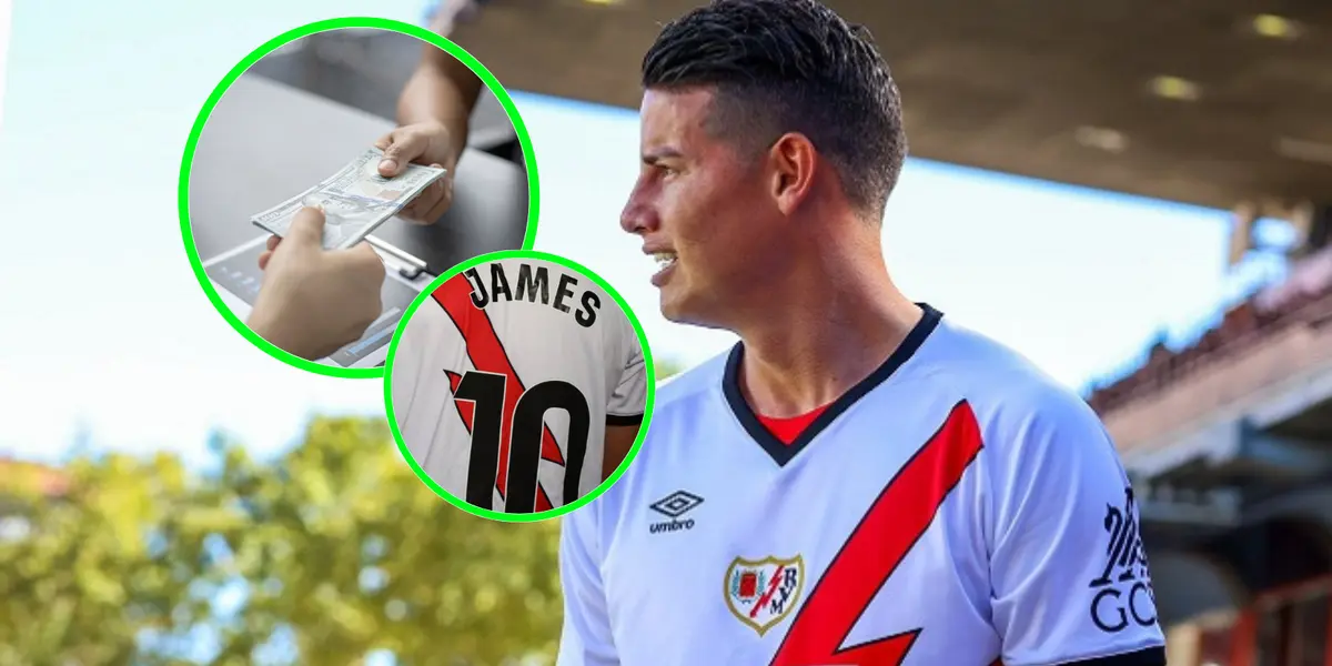 James Rodríguez Foto: Rayo Vallecano y Pexels