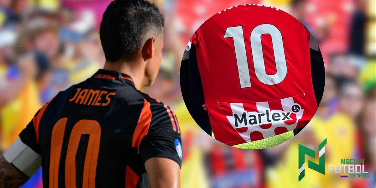 James Rodríguez. Foto: redes de Girona y James Rodríguez.