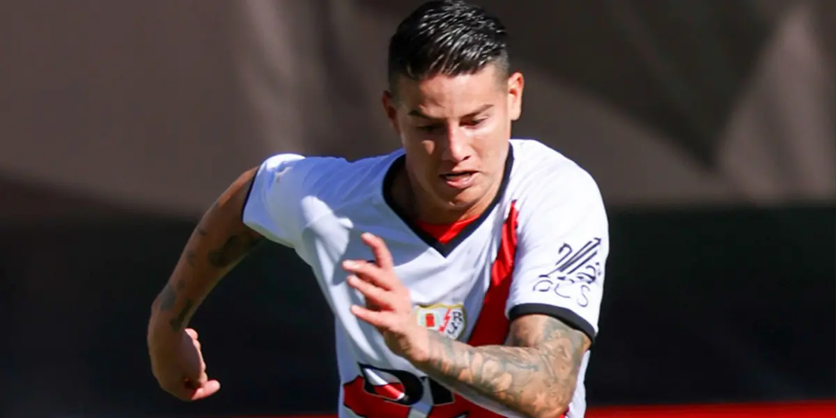 James Rodríguez. Foto: redes de Rayo Vallecano.
