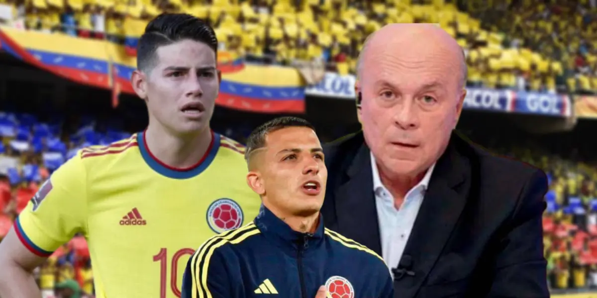 James Rodríguez, Kevin Castaño y Carlos Antonio Vélez.