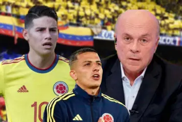 James Rodríguez, Kevin Castaño y Carlos Antonio Vélez.