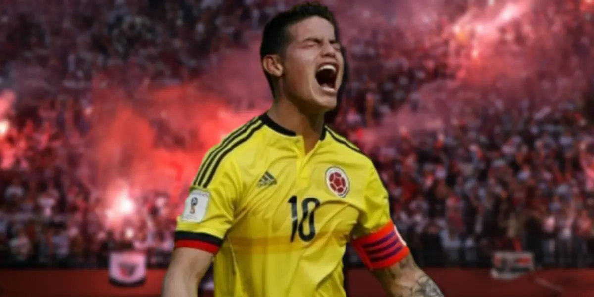 James Rodríguez, volante colombiano.