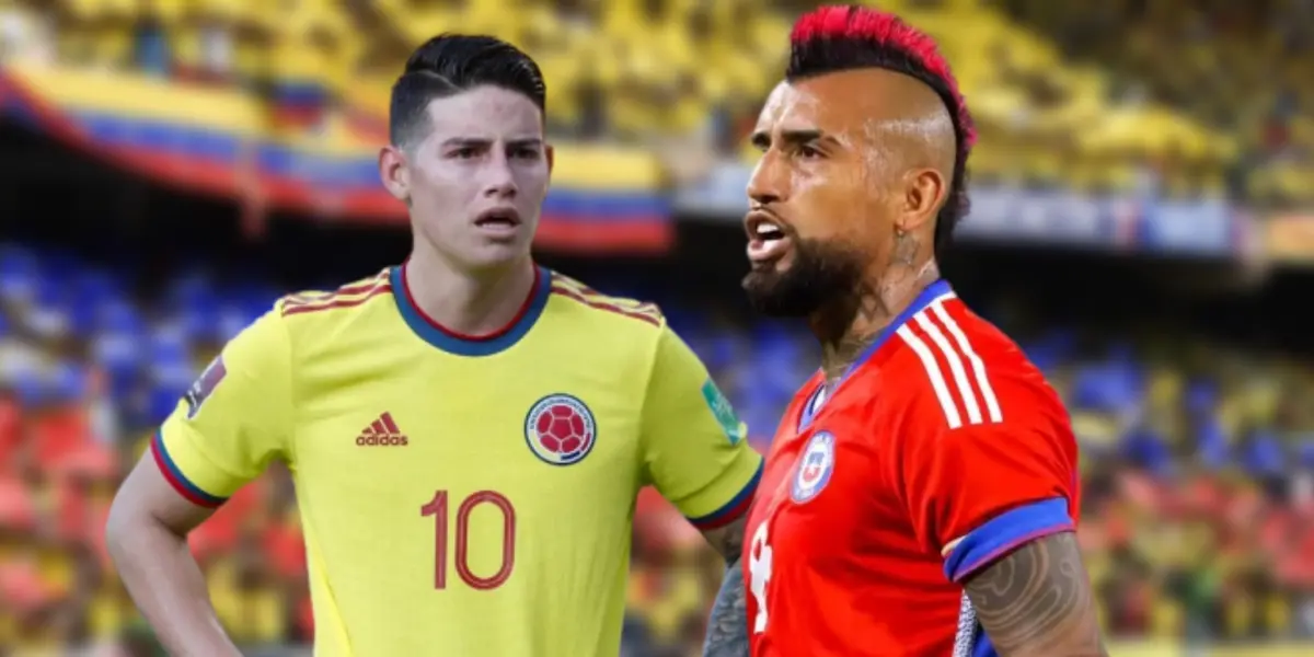 James Rodríguez y Arturo Vidal.