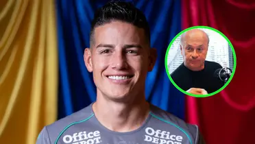 James Rodríguez y Carlos Antonio Vélez Foto: Club León y RCN