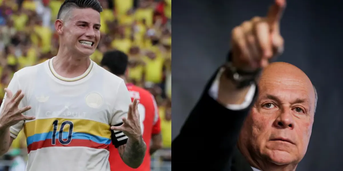 James Rodríguez y Carlos Antonio Vélez Foto: Semana y Vanguardia