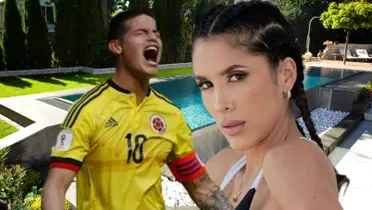 James Rodríguez y Daniela Ospina.