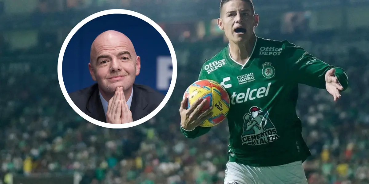 James Rodríguez y lo que puede perder León en las próximas horas Foto: FIFA y Club León