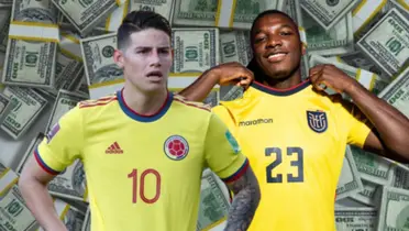 James Rodríguez y Moisés Caicedo.