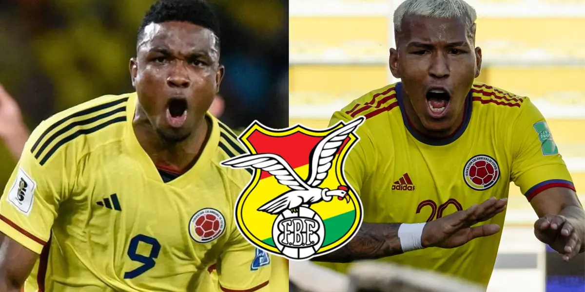 Jhon Córdoba - Roger Martínez (Foto: Selección Colombia)