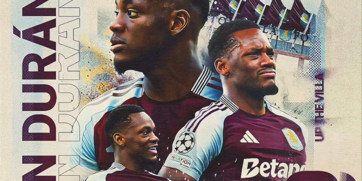 Jhon Durán. Redes del Aston Villa.