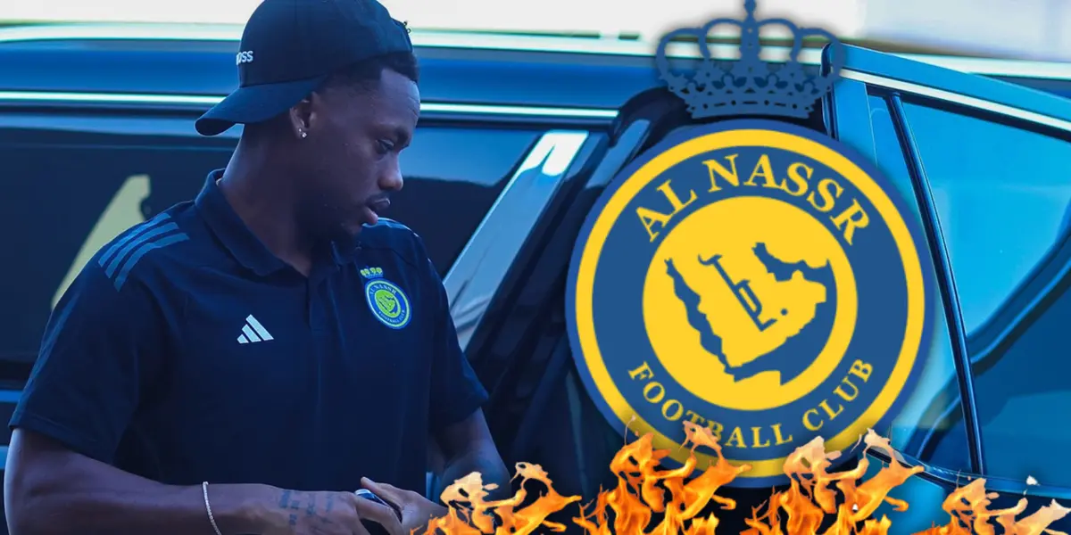 Jhon Jader Durán Foto: Al Nassr, Escudoteca y Pexels