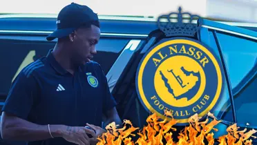 Jhon Jader Durán Foto: Al Nassr, Escudoteca y Pexels