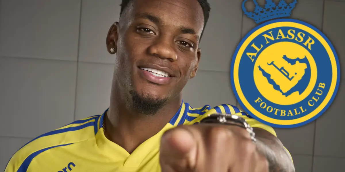 Jhon Jader Durán y su momento en Arabia Foto: Al Nassr, Escudoteca