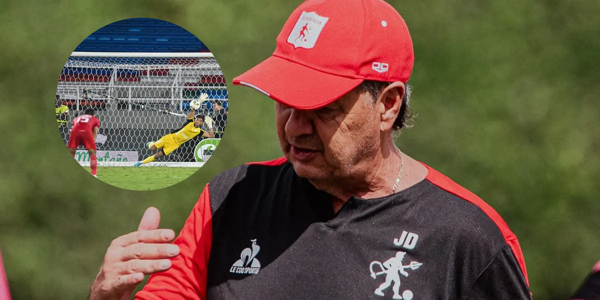 Jorge Polilla da Silva y su reacción en América de Cali Foto: América de Cali