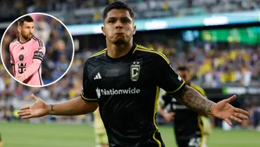 Juan Camilo Hernández y Lionel Messi Foto: El Ciudadano y Transfermarkt