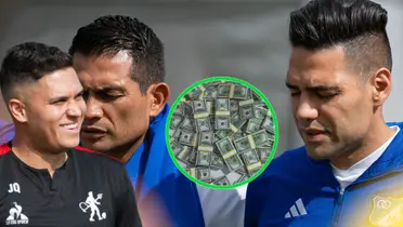 Juan Fernando Quintero y Falcao García Foto: América de Cali y Millonarios FC