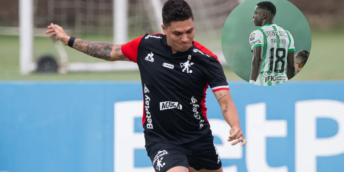 Juan Fernando Quintero y Marino Hinestroza Foto: América de Cali y Nacionaloficial