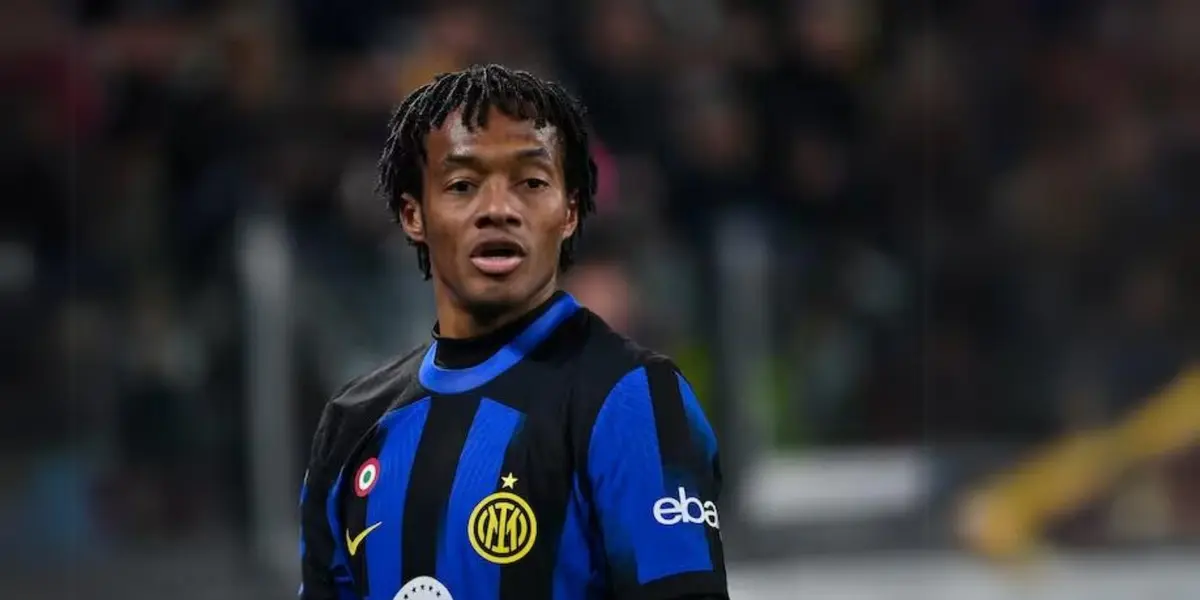 Juan Guillermo Cuadrado jugando con el Inter de Milán