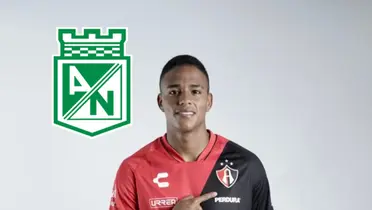 Juan Manuel Zapata con la camiseta del Atlas