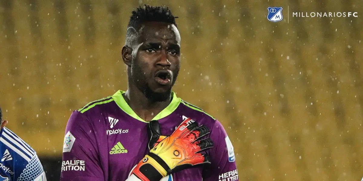 Juan Moreno. Foto de Moreno de Millonarios FC en X @MillosFCoficial