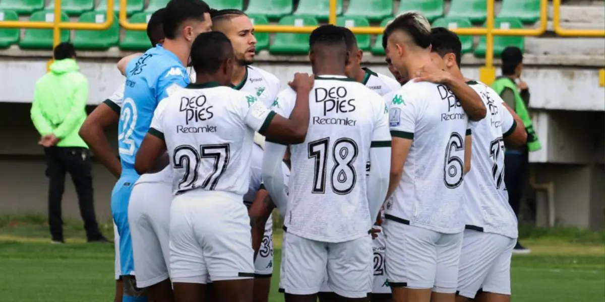 Jugadores de Deportivo Cali. Foto: redes de Deportivo Cali.