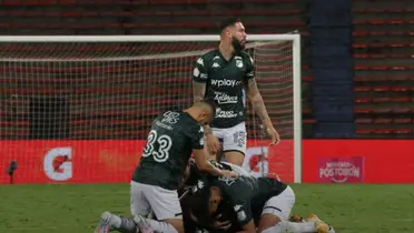 Jugadores del Deportivo Cali. Foto: redes del Deportivo Cali.