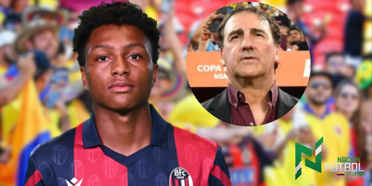 Kevin Fustini. Foto: Web de Bologna, Instagram de Lorenzo y Selección Colombia.