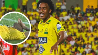 Kevin Londoño habló tras fallar la chance del triunfo y reveló cómo vivió ese duro momento. Foto: Captura de ESPN y Atlético Bucaramanga