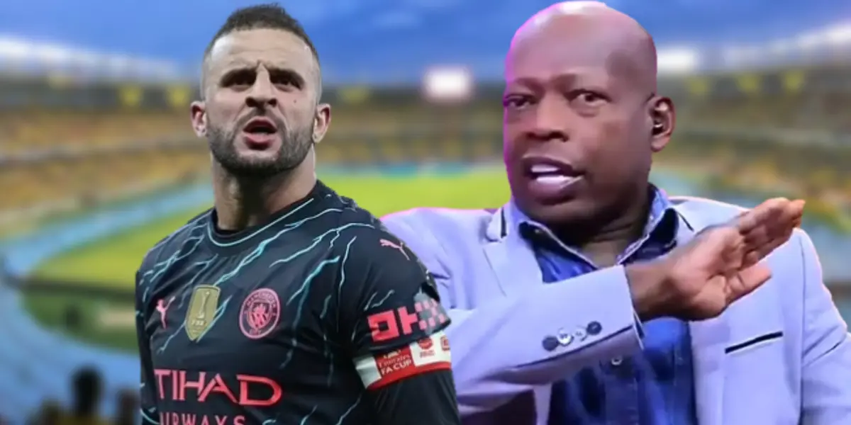 Kyle Walker y Faustino Asprilla.