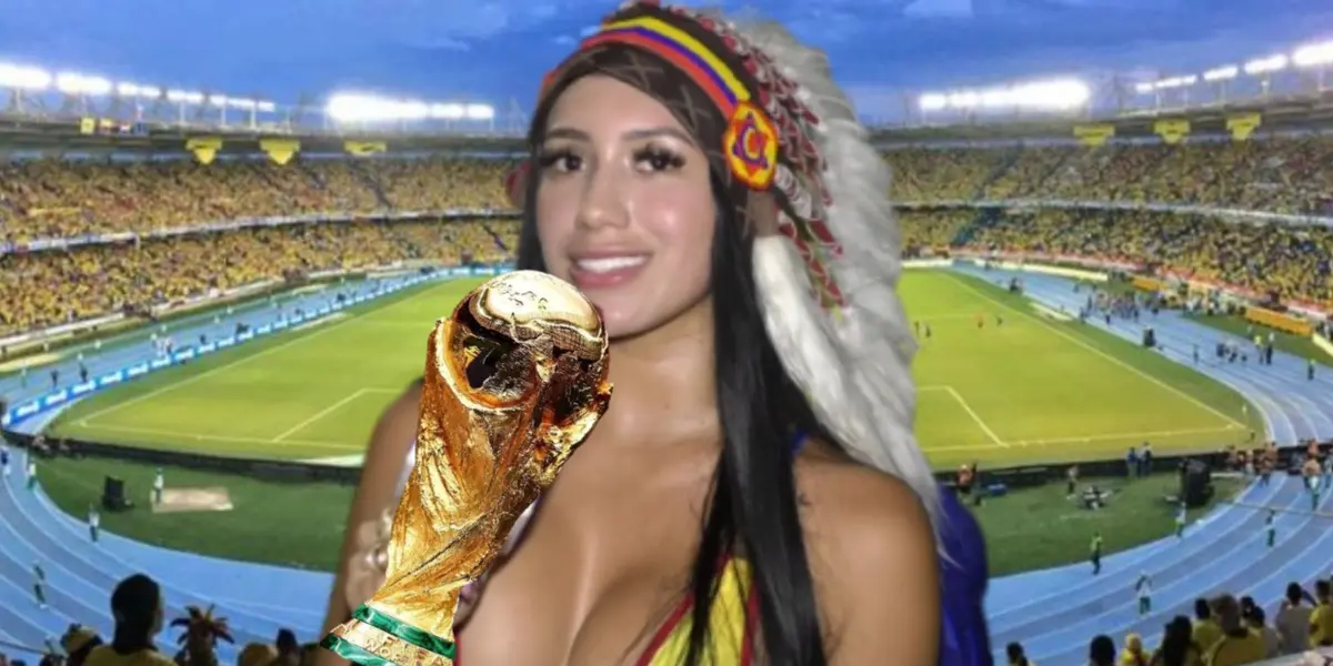 La aficionada colombiana conocida como la ‘India’ se ha vuelto una imagen recurrente en los partidos de la Selección.
