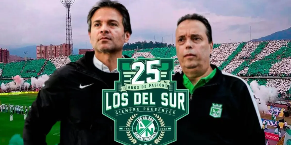 La barrabrava del conjunto paisa volvió a plasmar un mensaje por medio de una pancarta.