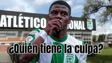 La continuidad del canterano ‘verdolaga’ estaría en duda. Foto de Perea tomada de Nacional y fondo de Publimetro