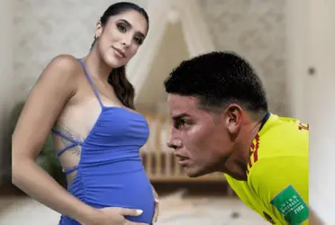 La exesposa del futbolista colombiano está próxima a dar a luz su segundo hijo.