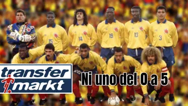 Ni uno solo del 5 a 0, el once histórico de Colombia más costoso 