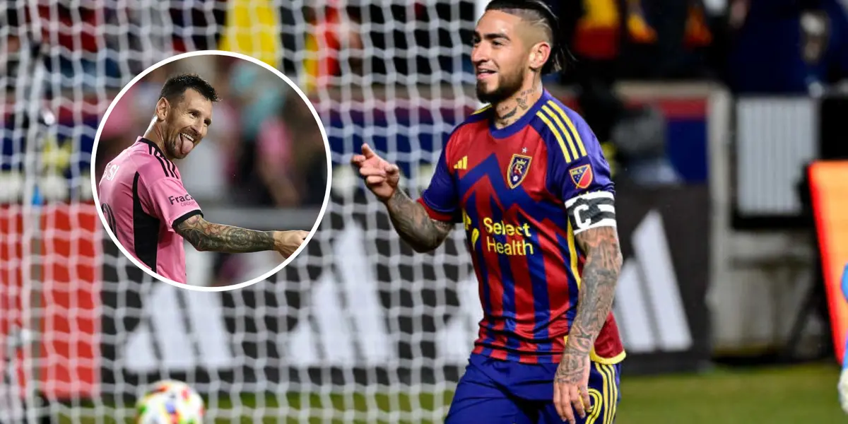 Lionel Messi y Cristian Arango Foto: Clarín y MLS