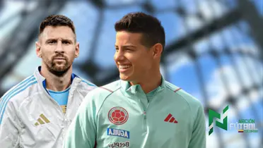 Lionel Messi y James Rodríguez. Foto: redes de Lionel Messi y James Rodríguez.